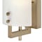 Westinghouse Fixture Wall 60W Enzo James, Brushed Brass Frosted Curved Glassass 6128300 - alternate 4